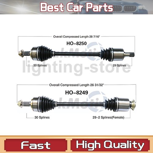 2 Front CV Axle Shaft CV Joints For Honda Ridgeline 2009 2008 2007 2006