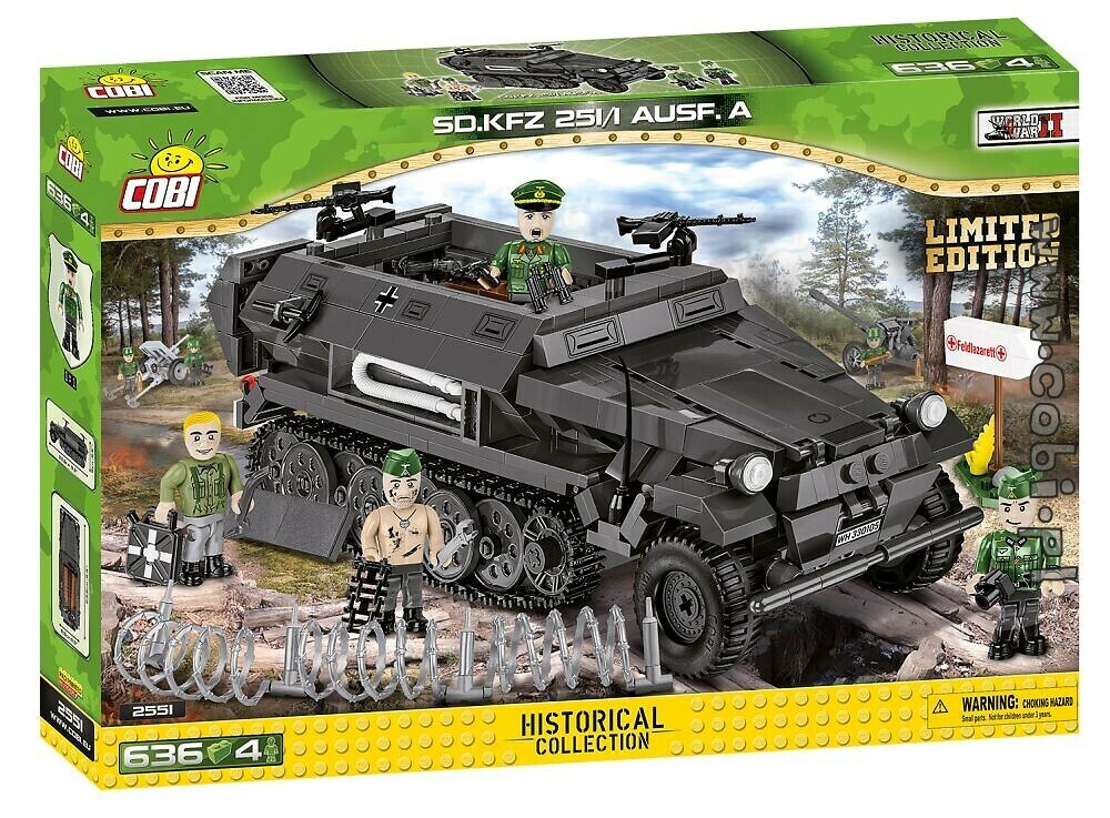 COBI Sd.Kfz. 251 Ausf. D 1:35スケールモデル Amazon.com: COBI Historical Collection WWII Sd.KFZ. 251/9