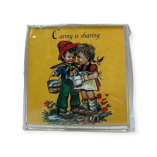 Vintage Little Sweethearts Refrigerator Lucite Magnets Set of 3 New Sealed - Picture 3 of 6