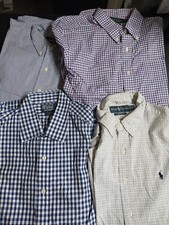 4 Lot Polo Ralph Lauren Shirt Classic Fit Button Down Men Size M. 16.5 34/35