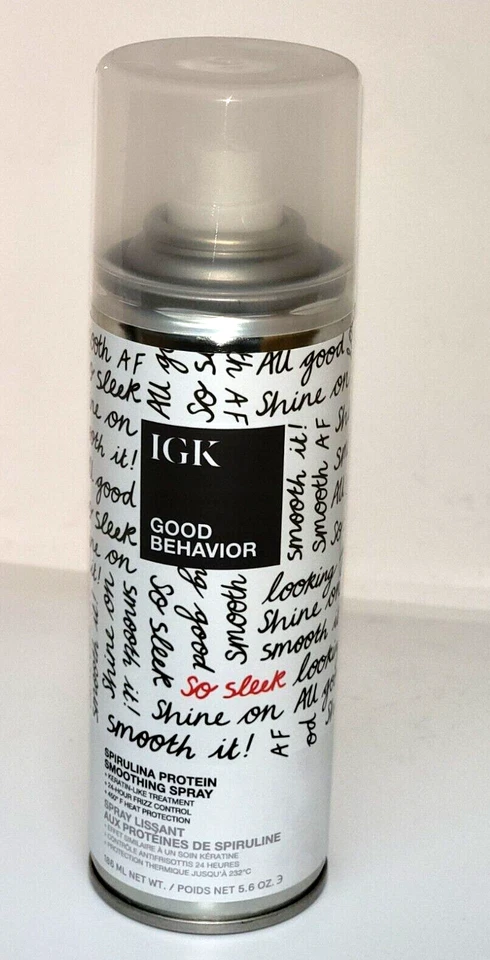 IGK Good Behavior Spirulina Protein Smoothing Spray 5.6 Oz 186 mL Full Size - Image 2 of 4