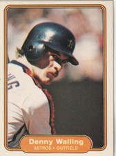 FREE SHIPPING-MINT-1982 Fleer #236 Denny Walling Houston Astros PLUS BONUS CARDS