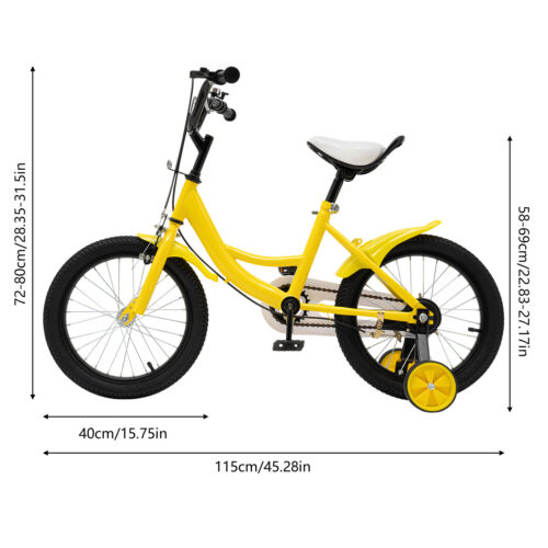 14"/16" Zoll Kinderfahrrad Fahrrad Jungen Fahrrad Mädchenfahrrad Rad Bike Unisex - Bild 44 von 79