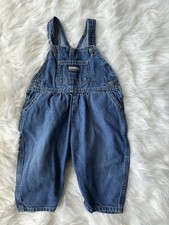 Osh Kosh Genuine Article Toddler Girl Sz. 12 Month Vintage Overalls. Adorable