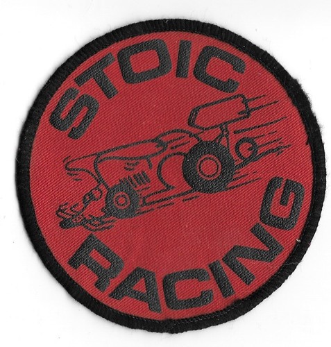 STOIC RACING DRIVERS SEW ON FABRIC BADGE PATCH MARTIN BM8 HURON 4A JOHN PIPER