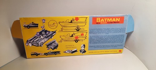 CORGI TOYS REPRODUCTION BOX ONLY FOR BATMOBILE & TRAILOR BATBOAT 1st ISSUE - Picture 7 of 7