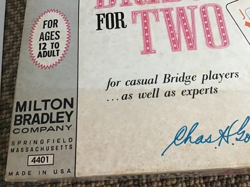 VINTAGE MILTON BRADLEY GOREN'S BRIDGE FOR TWO GAME-#4401-1964 COMPLETE - Picture 6 of 7
