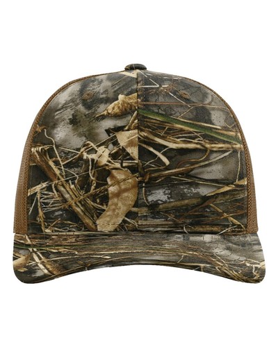 Richardson Patterned Camo Kryptek Realtree Snapback Cap Trucker Hat 6-Panel 112P - Picture 11 of 13
