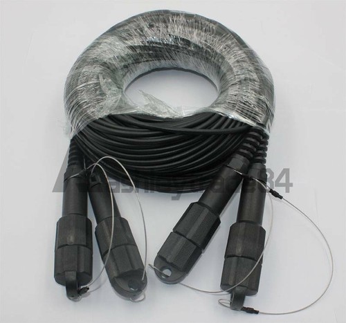 50M LC-LC UPC SM TPU Field Armored Fiber Cable 8 Strand Fiber Optic Patch Cord - Afbeelding 4 van 6