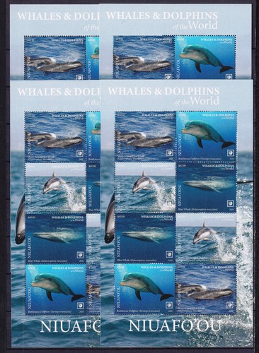 4 x Niuafo'ou 2020 Mi. 773-76 KB ** MNH Wale Delphine Whales Dolphins 1000 €
