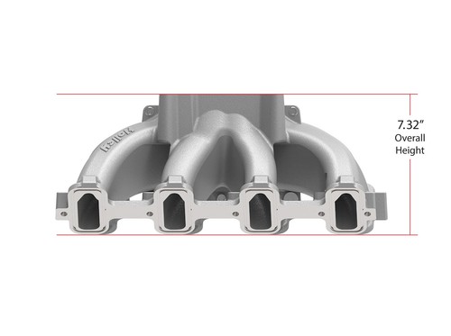 Colector de admisión de carrera Holley de diseño dividido de un solo plano para GM LS1 LS2 LS6 - Imagen 3 de 12