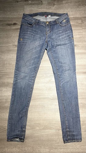 Vtg Y2K 90s Apple Bottoms Low Rise Jeans Size 7/8 Or 32” Rhinestone Inseam 33” - Picture 7 of 20