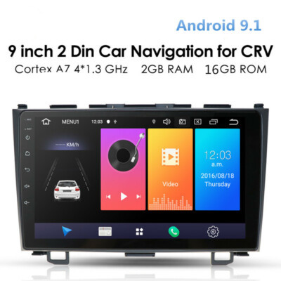 Car 2Din 2+16G Android Radio GPS Navigation Multimedia Player For 2007-2011 CRV
