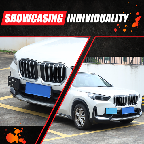 Alloy Front Bumper License Plate Holder For BMW X1 2023+ License Plate Bracket - Picture 10 of 12