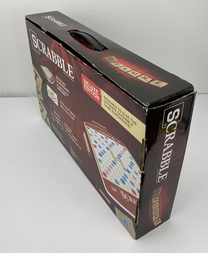 Scrabble Deluxe Edition - Rotating Gameboard  with upgraded wooden tiles - Picture 4 of 9