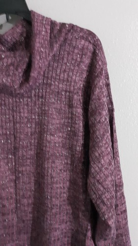 New-WOMAN'S LANE BRYANT LONG SLEEVE/HIGH NECK PULLOVER TUNIC TOP.SZ 26/28 $28 - Picture 3 of 10