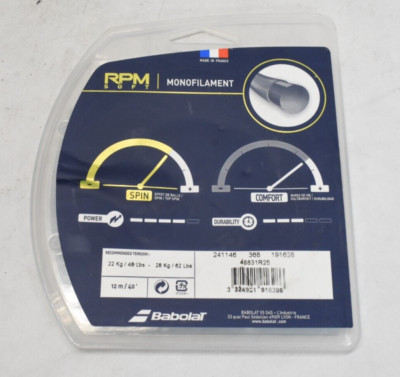 Babolat RPM Soft Spin Comfort Monofilament 125mm/17ga Brown 12m/40' 48831R25
