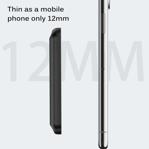 Built-In N52 Magnet Power Bank 5000mAh Portable Charging LED External Battery Po - 第 2/14 張圖片