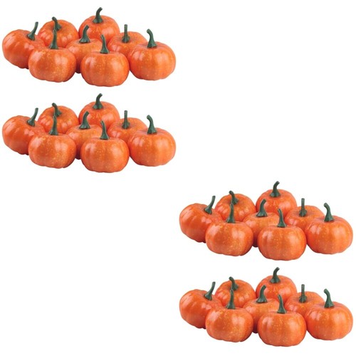 2 PCS Simulation Pumpkin Decoration Small Decorative Pumpkins Fall - Picture 8 of 12
