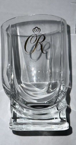 CROWN ROYAL Whisky Bourbon Glasses Gold Letter R With Crown On Top New - Picture 19 of 24