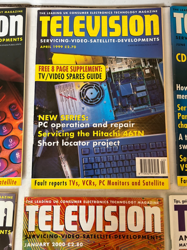 6 Television Electronics Technology Magazines 1999/2000/2002 - Picture 3 of 6