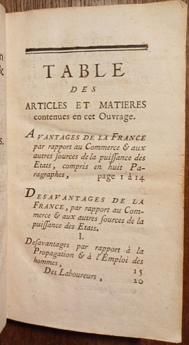 PLUMARD de DANGEUL, Remarques sur les avantages et les désavantages de la France - Picture 3 of 14