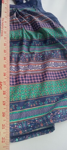 Shebeest Entwine Tank Women's Size Small Built-In Bra Blue Green Geometric Print - Picture 4 of 11