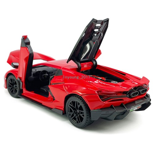 1/24 Lamborghini Revuelto Modelo Coche Diecast Coches de Juguete Aleación Metal Vehículo Rojo - Imagen 10 de 12