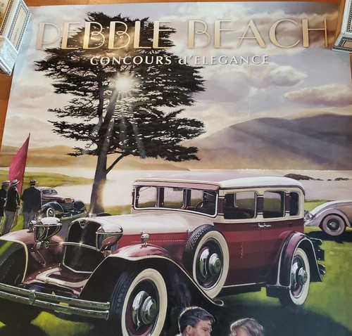 2014 64th Pebble Beach Concours Poster 1930 RUXTON Gary Whinn 25x34 Pre-owned - Picture 6 of 10