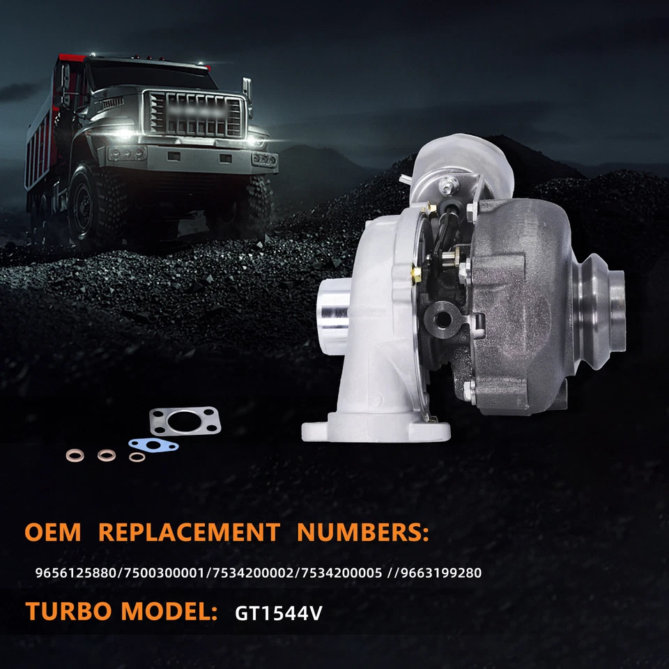 Turbolader Ford Focus C-Max 1.6 TDCi 80KW 109 PS Citroën C4 Peugeot 308 1.6 HDi - Bild 2 von 4