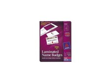 Avery Self-Laminating Name Badges, 2.25" x 3.5", 30 Badges (5362)