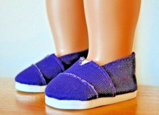 18" Doll Clothes Fits Our Generation American Girl Dolls Purple Tom Toms Shoes