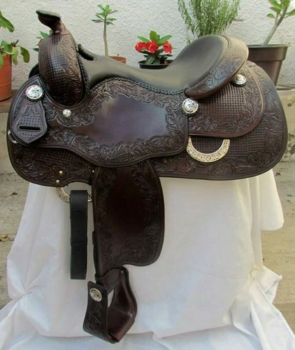 Western Pleasure Trail horse Co Reining Saddle 17"/ All Sizes