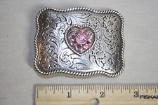 Ladies Nocona Heart Western Belt Buckle
