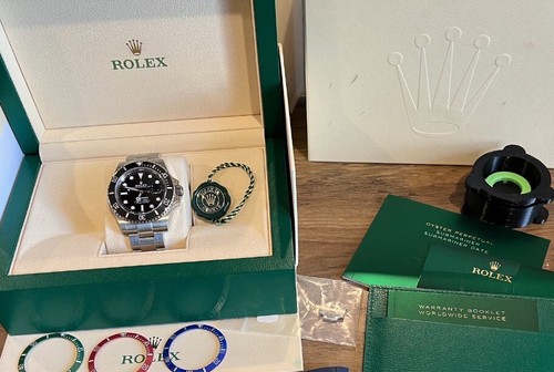 Rolex 4-in-1 Submariner 41mm Bezel 4 126610lv Starbucks & 126619 Cookie Monster - Picture 6 of 18