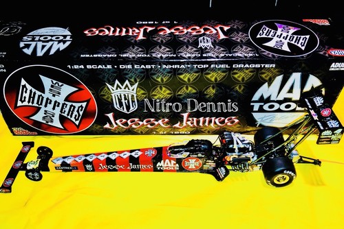 NHRA Scott Kalitta 1:24 Diecast JESSE JAMES West Coast Choppers DRAGSTER Nitro - Picture 2 of 13