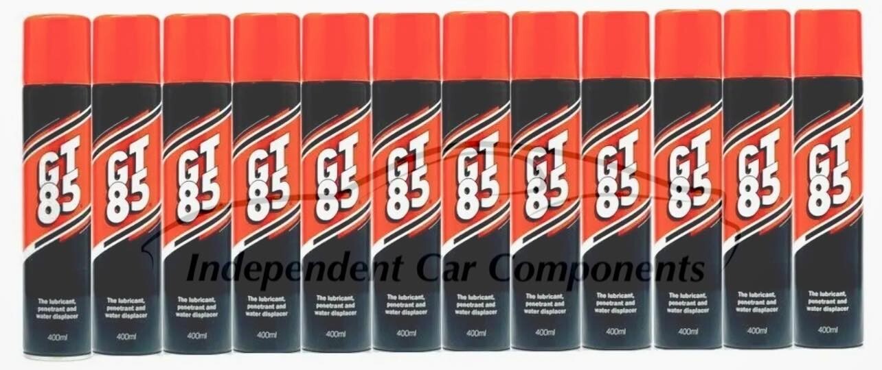 12 x GT85 SPRAY LUBE LUBRICANT PENETRATOR WATER DISPLACER CORROSION 400ML