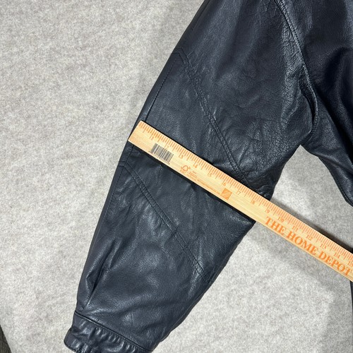 Cappotto pelle Wilson's vintage uomo XL cintura Thinsulate - Foto 13 di 15