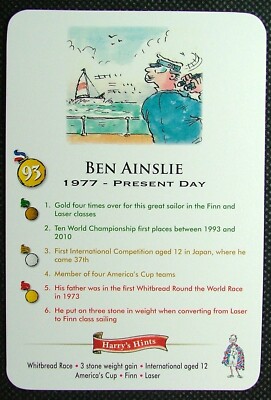 1 x Card History Heroes Sport # Ben Ainslie Sailing