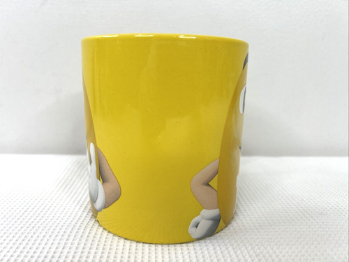 M&Ms 16 Oz Yellow Mug Coffee Cup Yellow Peanut Character Face 2017 EUC - Picture 5 of 7