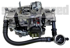 Carb Dual Inlet Fuel Feed Line -8 AN Holley 4150 with gauge Made in USA 