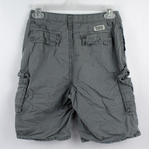 Oshkosh B'gosh Gray Cargo Shorts Boys Size 14 - Good Pre-Owned Condition - Picture 2 of 5