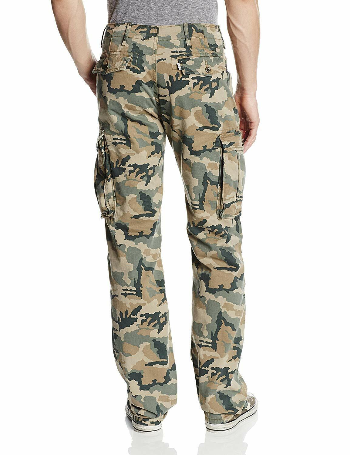 Levi's Men's Big-Tall Ace Cargo Twill Pant, Elmwood Gridley Camo  Discontinued | eBay