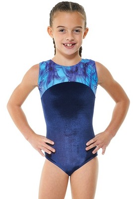 Velvet//Sparkly Foil Girls Gymnastics Sleeveless Leotard Gym Dancewear Age 4-12