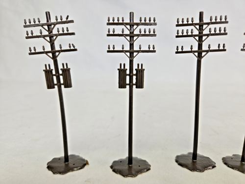 Twelve (12) Model Railroad Layout Telegraph Telephone Poles Excellent Condition - Picture 2 of 8