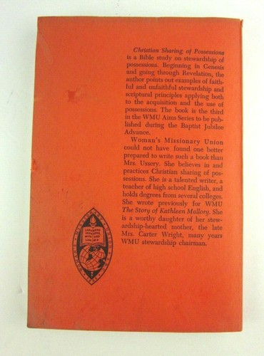 Christian Sharing Of Possessions Paperback Book Annie Wright Ussery 1961 - Picture 2 of 9