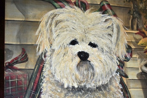 Bichon Frise Oil Painting on Canvas~Textured Impasto~Signed Sorge~Framed 19"x23" - Picture 7 of 12