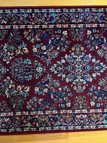 Karastan 785 Sarouk Red Runner wool rug 2ft 6in X 12ft 10.75in (w fringe) - Picture 3 of 12