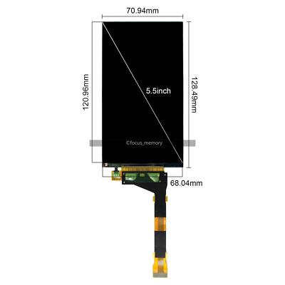 5,5 Zoll IPS LCD 1440x2560 + HDMI Zu Mipi Controller Board – Für LS055R1SX04, Mit Hintergrundbeleuchtung