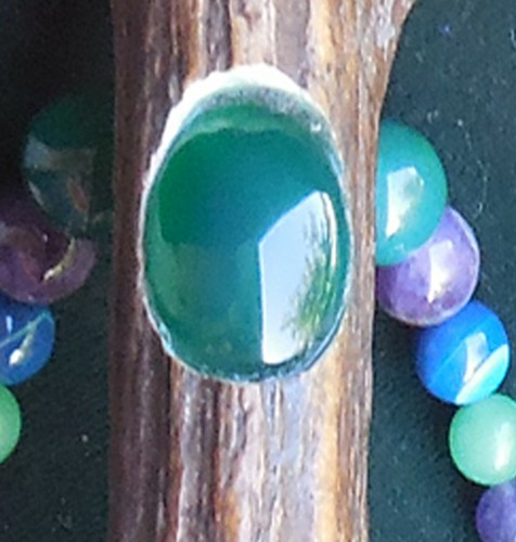 Beaded Fluorite Green Onyx Cruelty Free Antler Wand Amethyst Aventurine Healing - Picture 6 of 9